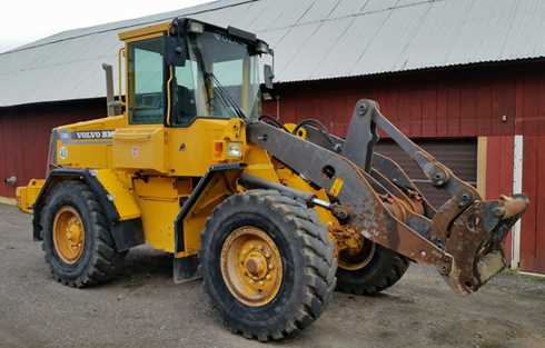 Hjullastare Volvo L70C stulen i Mjölby